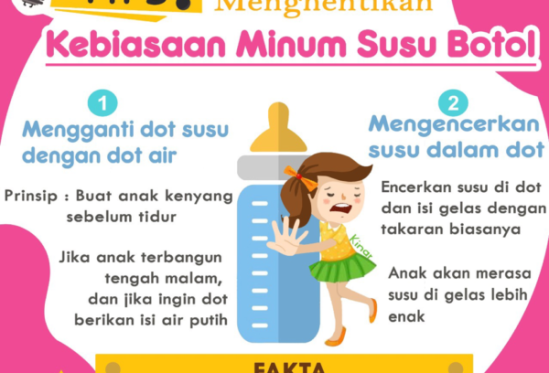 Menghentikan Kebiasaan Minum Susu Botol Sebelum Tidur